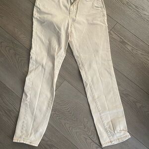 PacSun Cream Straight Leg Jeans